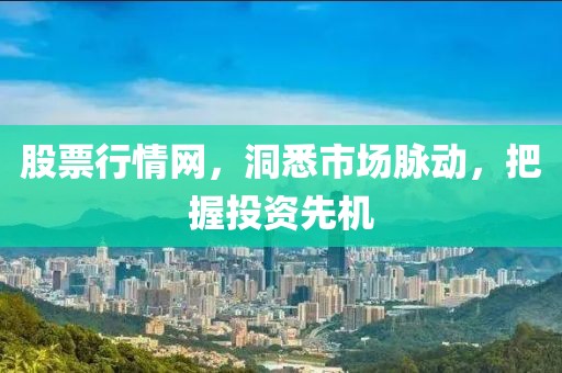 股票行情網(wǎng)，洞悉市場(chǎng)脈動(dòng)，把握投資先機(jī)